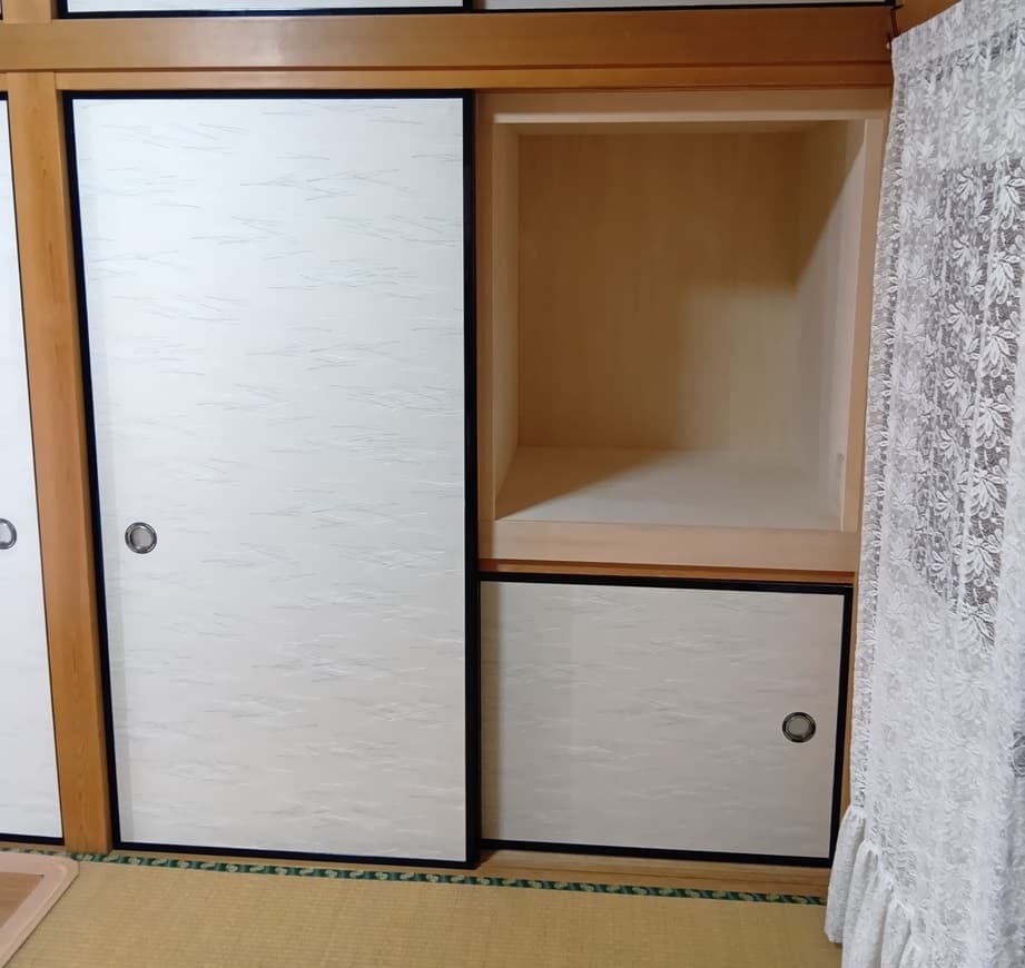改修後の押し入れを別角度から見た様子